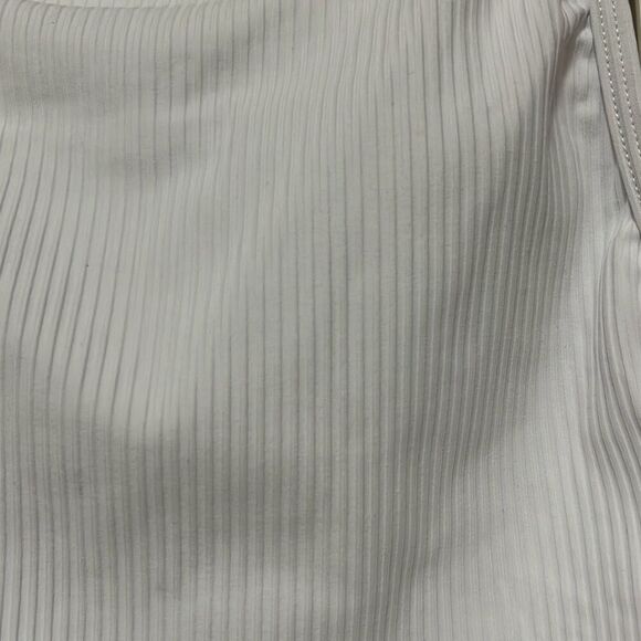 Andie The Paloma One Piece Swimsuit White Ribbed Square Neck XS Tall NWT Beach - Picture 7 of 10